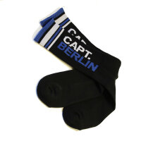 Capt. Berlin Crew Cut Socks Black White Blue 40-43