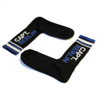 Capt. Berlin Crew Cut Socks Black White Blue 40-43