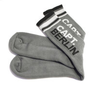 Capt. Berlin Crew Cut Socks Grey White Black 40-43