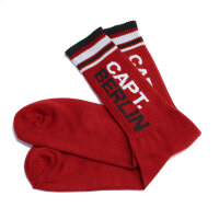 Capt. Berlin Crew Cut Socks Red White Black 43-46