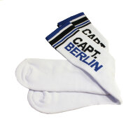 Capt. Berlin Crew Cut Socks White Black Blue 43-46